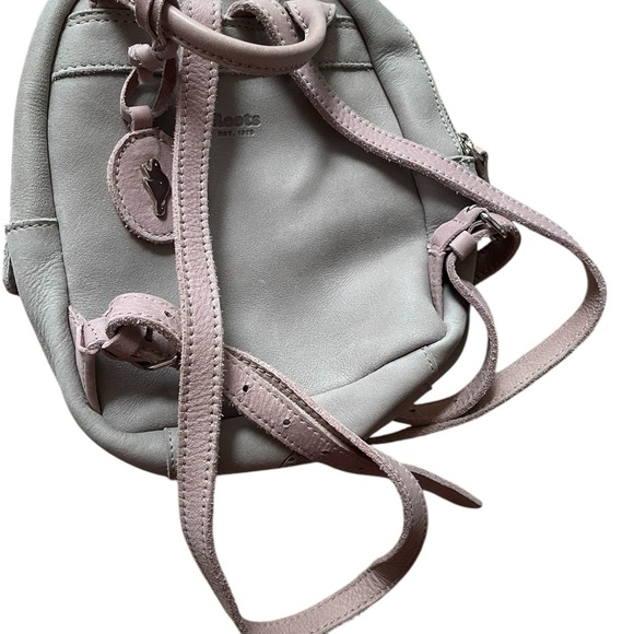 Roots Pastel Pink and Gray Women's Backpack - Picture 3 of 12